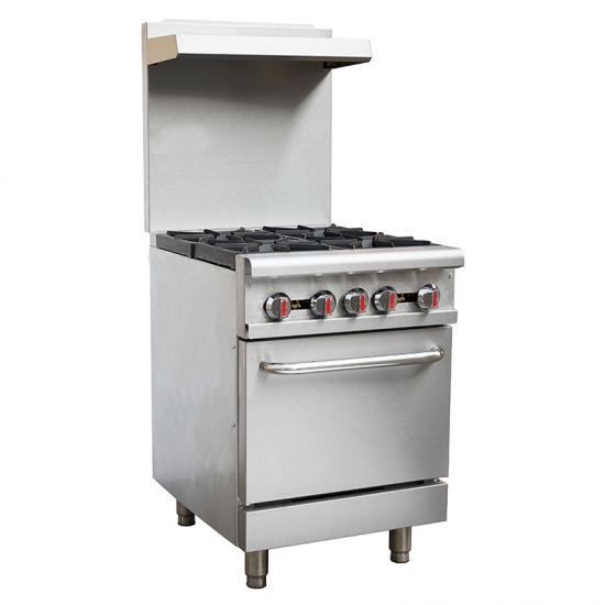 4 burner commercial gas range