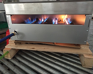 Commercial Gas Flat Top Burger Griddle EGG24S Burning Test